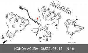 Лямбда-зонд 36531P06A12 HONDA