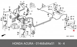 Тормозной шланг 01468S84A51 HONDA