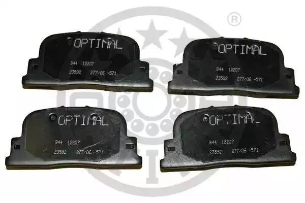 Комплект тормозных колодок, диско 12207 OPTIMAL