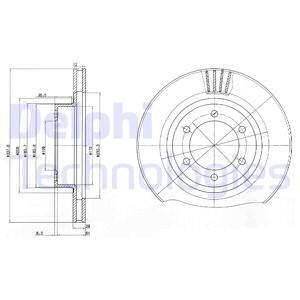 Тормозной диск BG4052 DELPHI