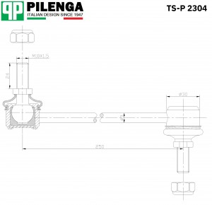 Стойка стабилизатора TSP2304 PILENGA