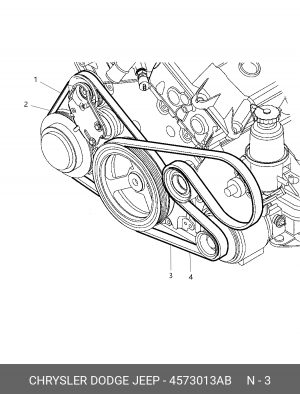 Поликлиновой ремень 4573013AB CHRYSLER