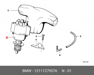 Распределитель зажигания 12 11 1 279 576 BMW