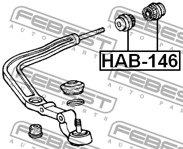 Сайлентблок HAB-146 FEBEST