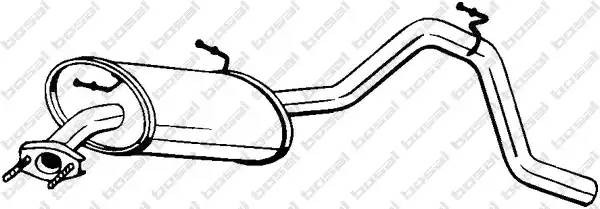 Глушитель выхлопных газов конечный 281-169 BOSAL