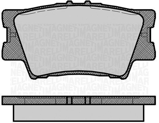 Комплект тормозных колодок, диско 430216171259 MAGNETI MARELLI