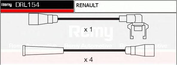 Ккомплект проводов зажигания DRL154 DELCO REMY