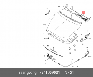 Деталь 7941009001 SSANG YONG