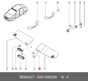Деталь 6001548208 RENAULT
