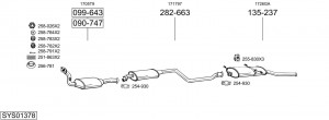 Выпускной трубопровод 321797 BOSAL