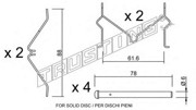 Комплектующие, колодки дискового тормоза KIT057 TRUSTING