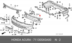Носитель, буфер 71130SX0A00 HONDA