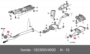 Пружина, глушитель 18230SV4000 HONDA