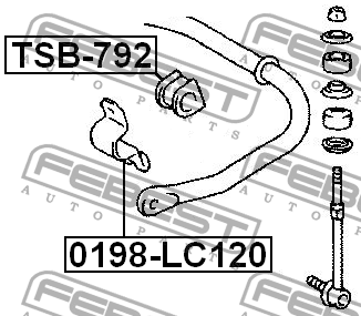Втулка стабилизатора TSB-792 FEBEST