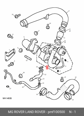 Компрессор, наддув PMF100500 MG ROVER LAND ROVER
