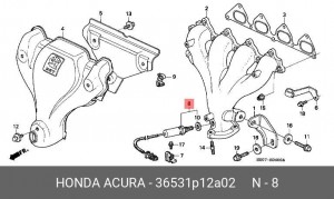Лямбда-зонд 36531P12A02 HONDA