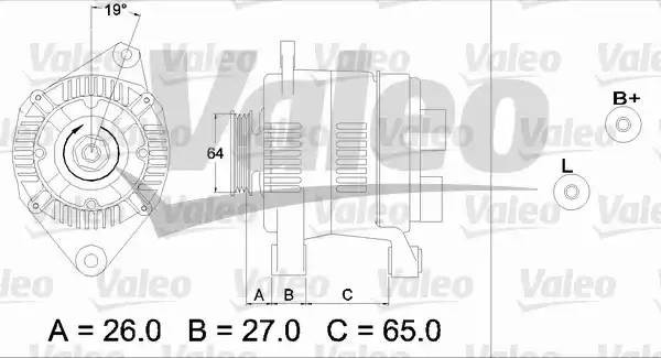 Генератор 437206 VALEO PHC