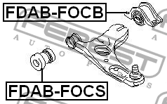 Сайлентблок FDAB-FOCB FEBEST