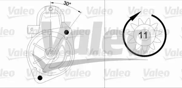 Стартер 455554 VALEO PHC