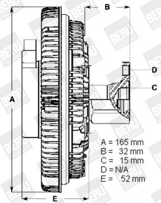 Сцепление, вентилятор радиатора LK042 BERU