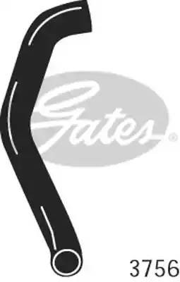 Шланг радиатора 3756 GATES