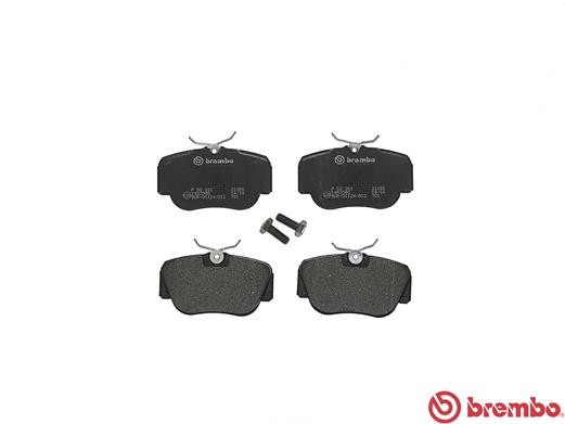 Комплект тормозных колодок, диско P50011 BREMBO