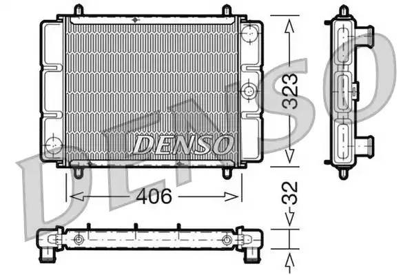 Радиатор, охлаждение двигател DRM03001 DENSO