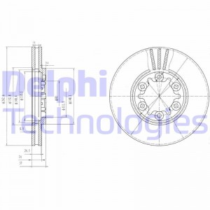 Тормозной диск BG3132 DELPHI