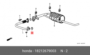 Прокладка, выпускной трубопровод 18212679003 HONDA