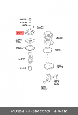 Опора амортизатора подвески 54610-37100 HYUNDAI KIA