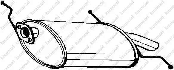 Глушитель выхлопных газов конечный 171-469 BOSAL