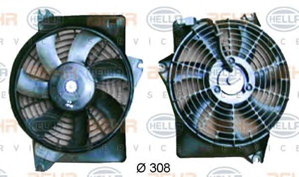 Вентилятор, конденсатор кондиционера 8EW 351 034-591 HELLA