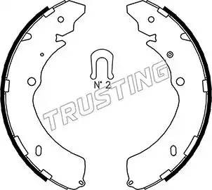 Комплект тормозных колодок 047.374 TRUSTING