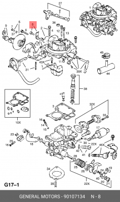 Карбюратор 90107134 GENERAL MOTORS