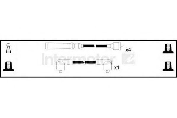 Ккомплект проводов зажигания 73956 STANDARD