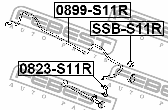 Стойка стабилизатора 0823-S11R FEBEST