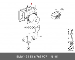 Гидроагрегат, тормозная система 34 51 6 768 907 BMW