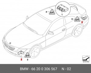 Датчик парковки 66 20 0 306 567 BMW