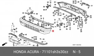 Буфер 71101SH3S30ZZ HONDA