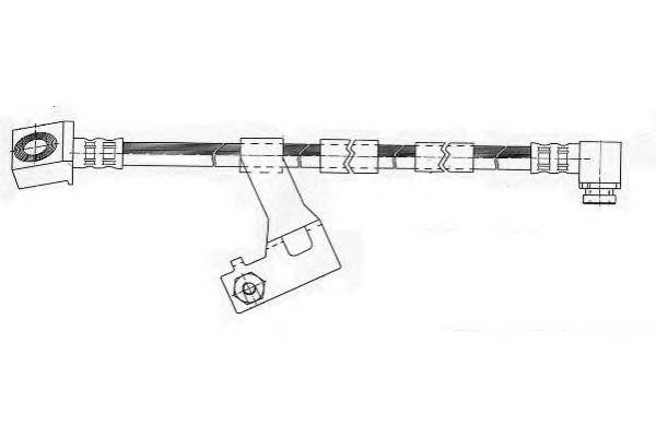 Тормозной шланг FHY2172 FERODO