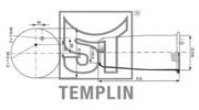Кожух пневматической рессоры 040606106940 TEMPLIN