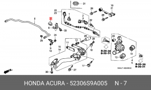 Втулка стабилизатора 52306-S9A-005 HONDA