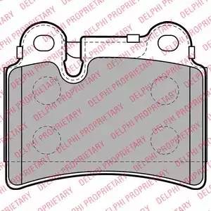 Колодки тормозные дисковые LP2061 DELPHI