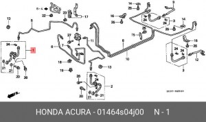 Тормозной шланг 01464S04J00 HONDA