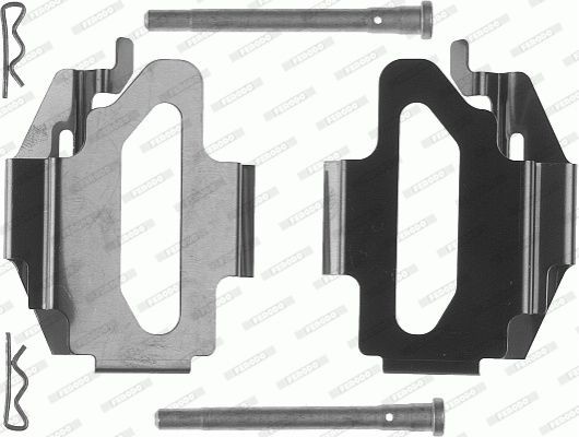 Комплектующие, колодки дискового тормоза FBA512 FERODO
