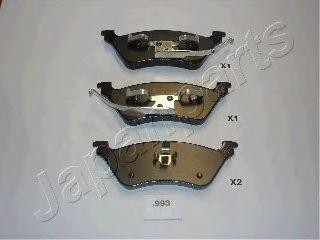 Комплект тормозных колодок, диско PP-993AF JAPAN PARTS GROUP