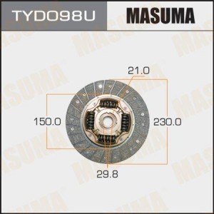 Диск сцепления TYD098U MASUMA