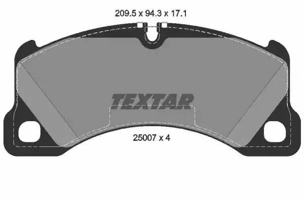 Колодки тормозные дисковые 2500701 TEXTAR
