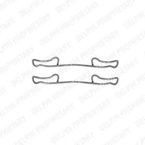 Комплектующие, колодки дискового тормоза LX0294 DELPHI