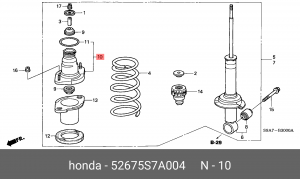 Опора амортизатора подвески 52675S7A004 HONDA